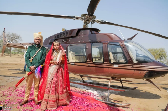 Wedding Helicopter